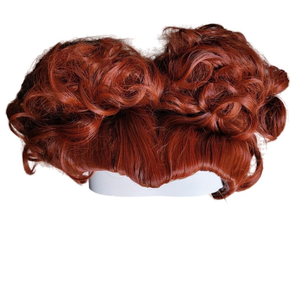 RED Queen Wig w/ Cap Grubify Father Witch Cosplay Halloween - Picture 2 of 10